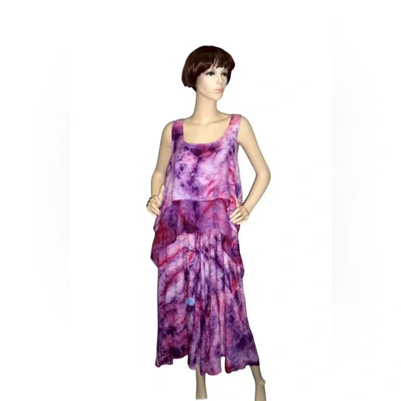 NWT. Dress by Lapogee.  Onesize.   BL/BL.  9635C - Picture 4 of 5